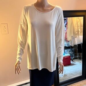 G by Giuliana Cream Long Sleeve Top